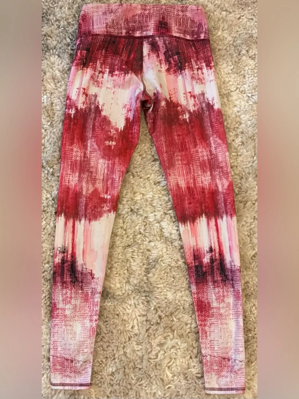 #46 ALO Yoga Pink Airbrush Dessert Sunset Leggings Size S